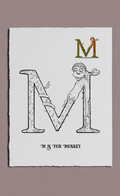 illustration of the letter M for Monkey