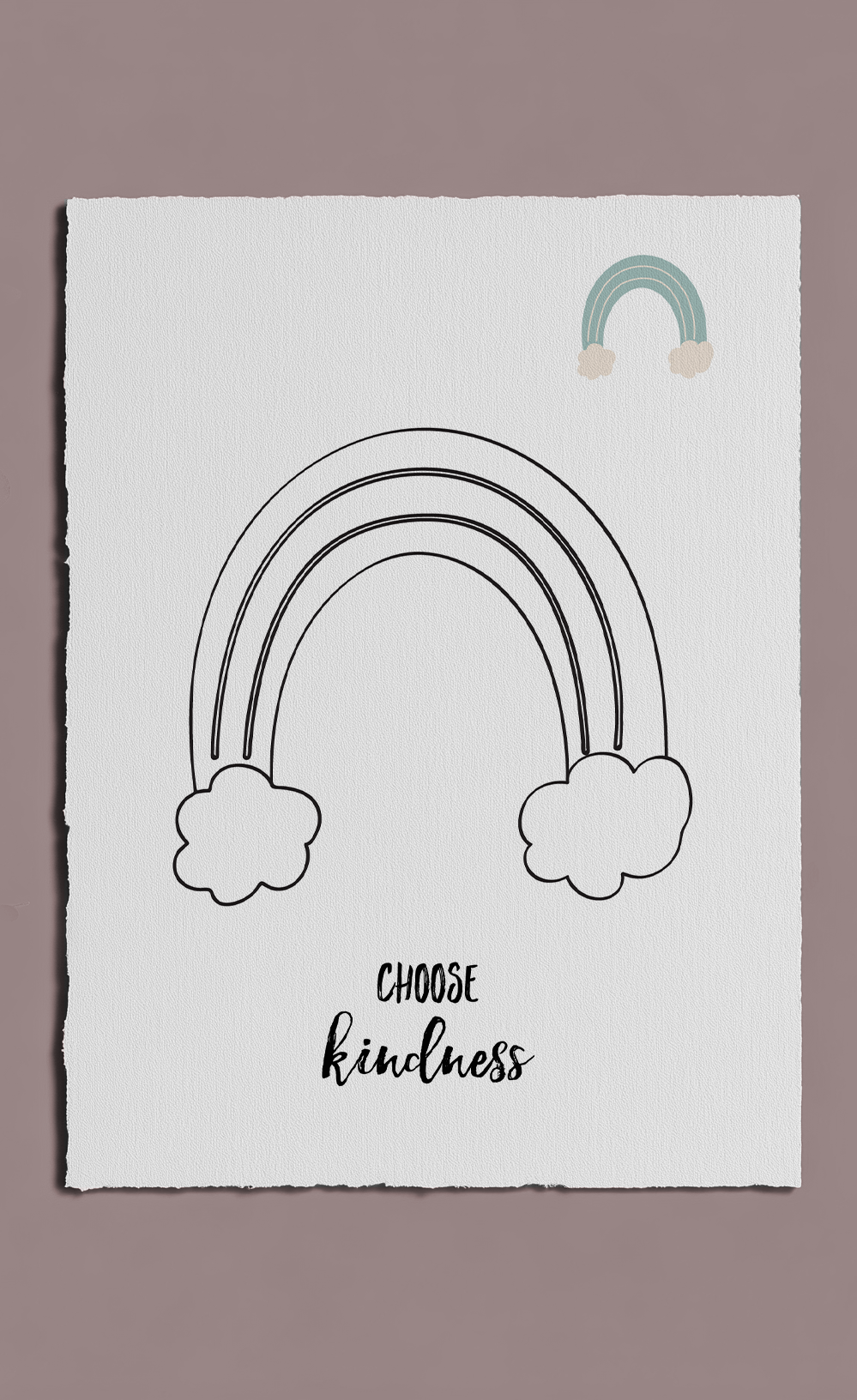 Rainbow & Sunshine - Choose kindness