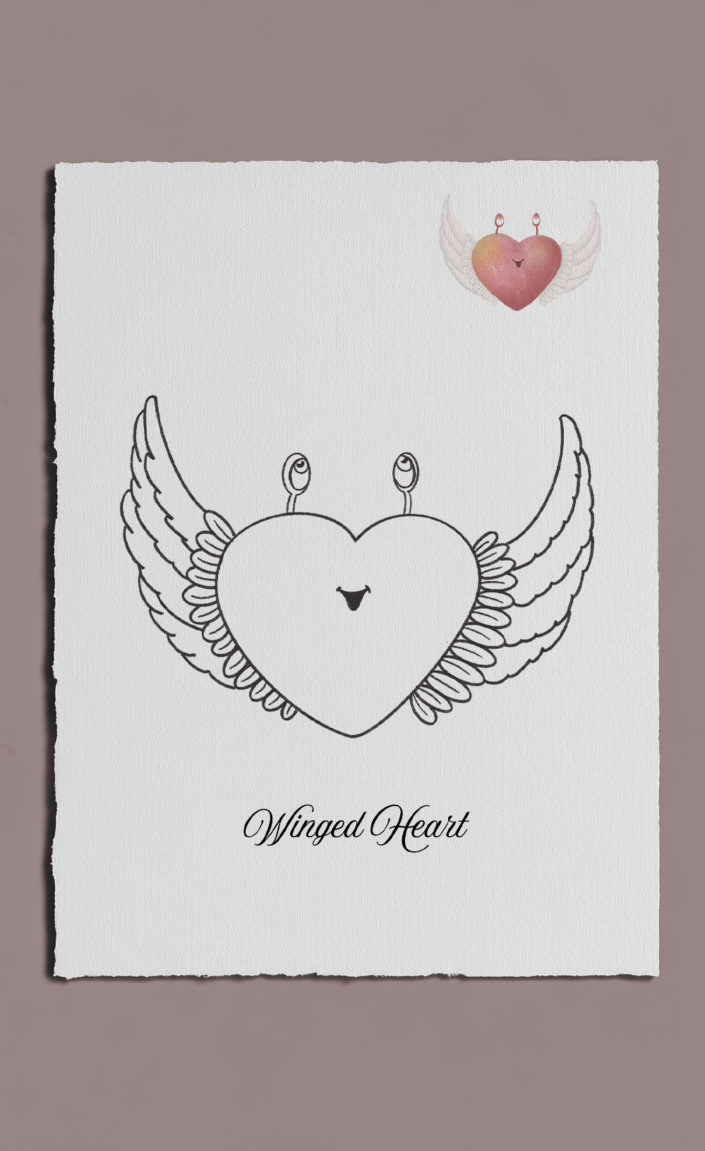 Valentine Hearts - Winged